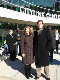Kathy Schwab and Matt Josephs of LISC at CityLink Center